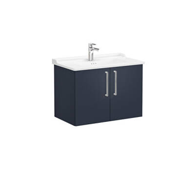 VitrA Root Flat 80 cm Mat Lacivert Lavabo Alt Dolabı - 1