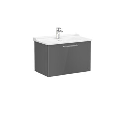 VitrA Root Flat 80 cm Parlak Antrasit Lavabo Alt Dolabı - VİTRA