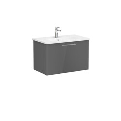 VitrA Root Flat 80 cm Parlak Antrasit Lavabo Alt Dolabı - VİTRA