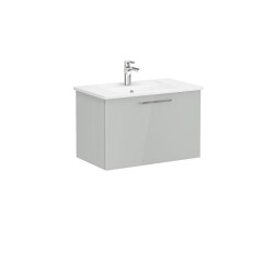 VitrA Root Flat 80 cm Parlak İnci Grisi Lavabo Alt Dolabı - VİTRA