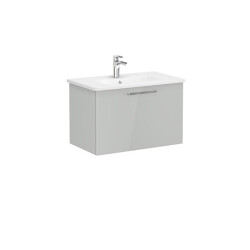VitrA Root Flat 80 cm Parlak İnci Grisi Lavabo Alt Dolabı - VİTRA