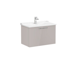 VitrA Root Flat 80 cm Parlak Sahra Beji Lavabo Alt Dolabı - VİTRA