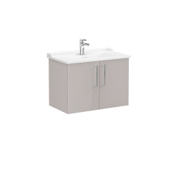 VitrA Root Flat 80 cm Parlak Sahra Beji Lavabo Alt Dolabı - VİTRA