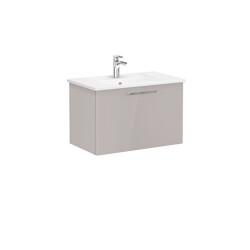 VitrA Root Flat 80 cm Parlak Sahra Beji Lavabo Alt Dolabı - VİTRA