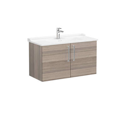 VitrA Root Flat Kapaklı 100 cm Cordoba Lavabo Alt Dolabı - 1