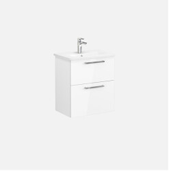 VitrA Root Flat Lavabo Dolabı, 2 Çekmeceli, Dar, 60 cm - VİTRA