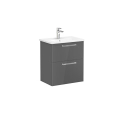 VitrA Root Flat Lavabo Dolabı, 2 Çekmeceli, Dar, 60 cm - VİTRA