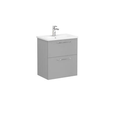 VitrA Root Flat Lavabo Dolabı, 2 Çekmeceli, Dar, 60 cm - 1