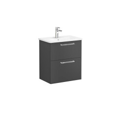 VitrA Root Flat Lavabo Dolabı, 2 Çekmeceli, Dar, 60 cm - VİTRA