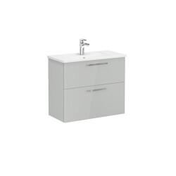 VitrA Root Flat Lavabo Dolabı, 2 Çekmeceli, Dar, 80 cm - VİTRA