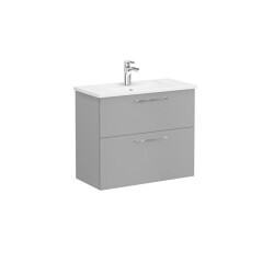 VitrA Root Flat Lavabo Dolabı, 2 Çekmeceli, Dar, 80 cm - VİTRA