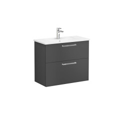 VitrA Root Flat Lavabo Dolabı, 2 Çekmeceli, Dar, 80 cm - VİTRA