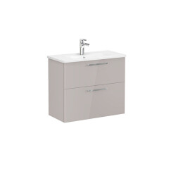 VitrA Root Flat Lavabo Dolabı, 2 Çekmeceli, Dar, 80 cm - VİTRA
