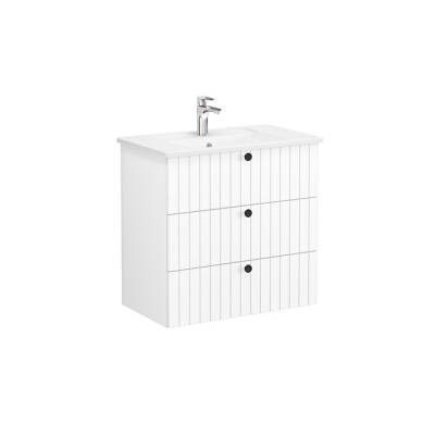 VitrA Root Groove, Lavabo Dolabı, 80 cm, 3 Çekmeceli - 1
