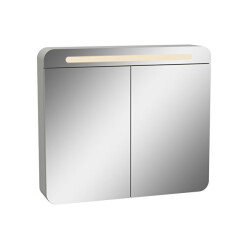 VitrA Sento 80 cm Mat Açık Gri Dolaplı Ayna - VİTRA