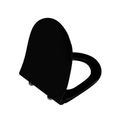 VitrA Sento Çift Kat Görünümlü Sök Tak Yavaş Kapanır Klozet Kapağı, Mat Siyah - VİTRA