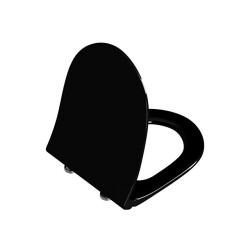 VitrA Sento Çift Kat Görünümlü Yavaş Kapanır Klozet Kapağı, Siyah - VİTRA