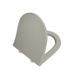 VitrA Sento Tek Kat Görünümlü Yavaş Kapanır Klozet Kapağı, Mat Bej - VİTRA