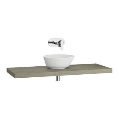 VitrA Stand İnce Tezgah, 120x5 cm, Beton - 1