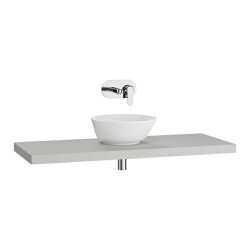 VitrA Stand İnce Tezgah, 120x5 cm, Mat Açık Gri - VİTRA