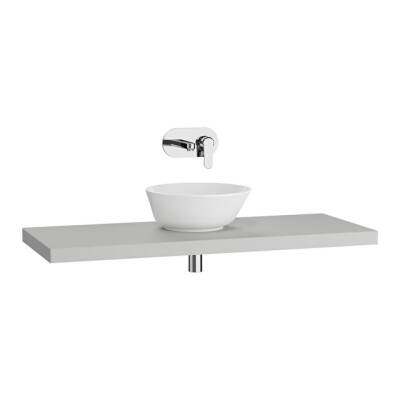 VitrA Stand İnce Tezgah, 120x5 cm, Mat Açık Gri - 1
