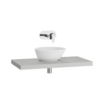 VitrA Stand İnce Tezgah, 90 cm, Mat Açık Gri - 1
