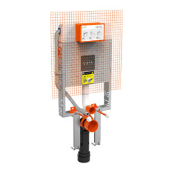 VitrA V8 Asma Klozetler için Gömme Rezervuar 2.5/4 L Kalın Metal Ayaklı - VİTRA