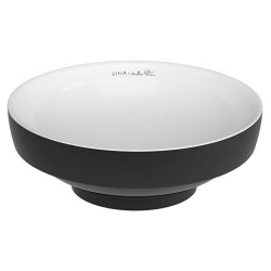 VitrA Water Jewels 40 cm Beyaz Siyah Çanak Lavabo - VİTRA